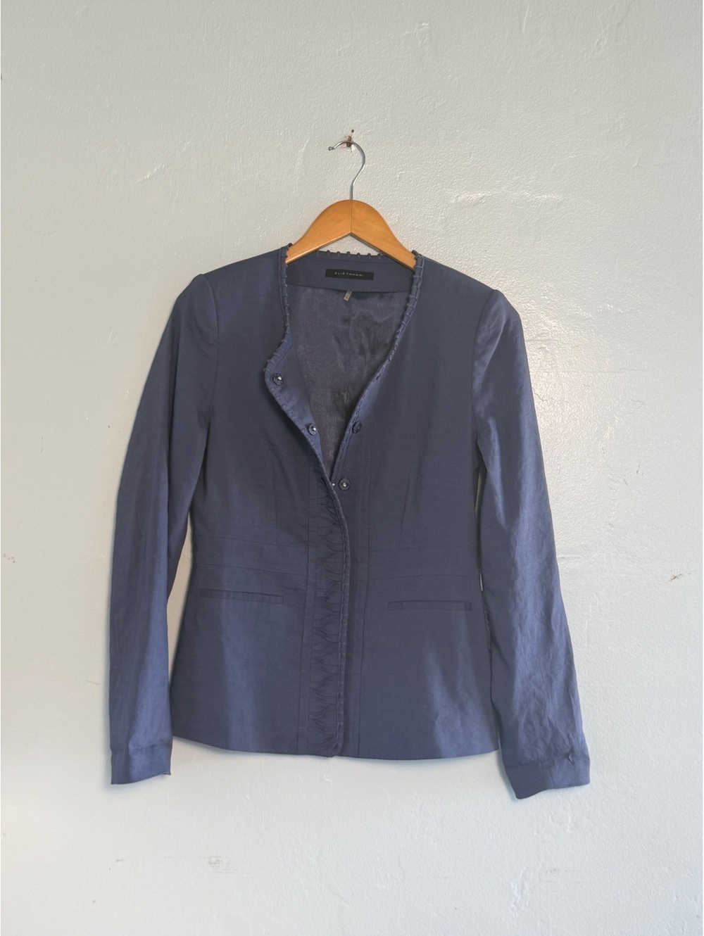 Elie Tahari Navy Blue Women's Blazer Size SP